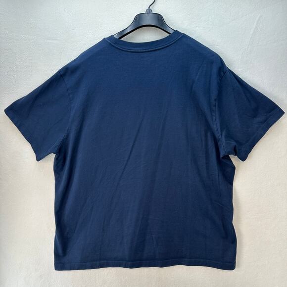 LEVIS Thick T Shirt Size XXL Navy Blue Pocket Classic Style - Picture 3 of 6